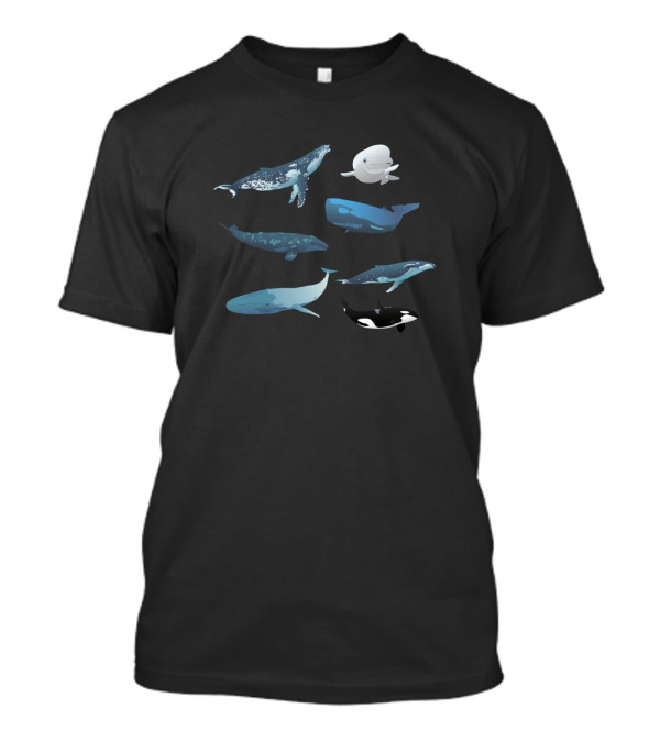 Various Whales Species Collection T-Shirt
