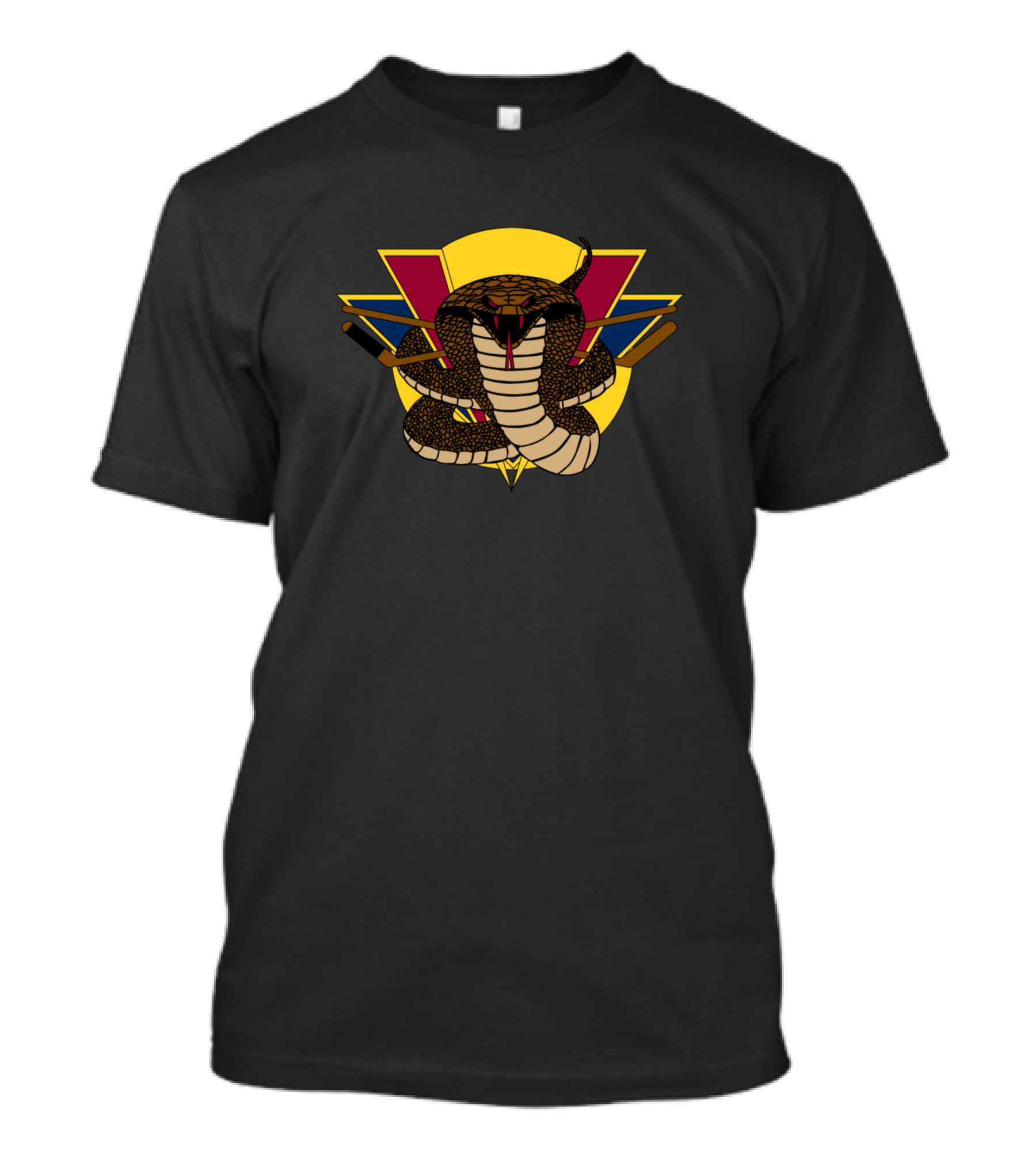 Vernon Vipers Ice Hockey Team Logo Snake Emblem T-Shirt