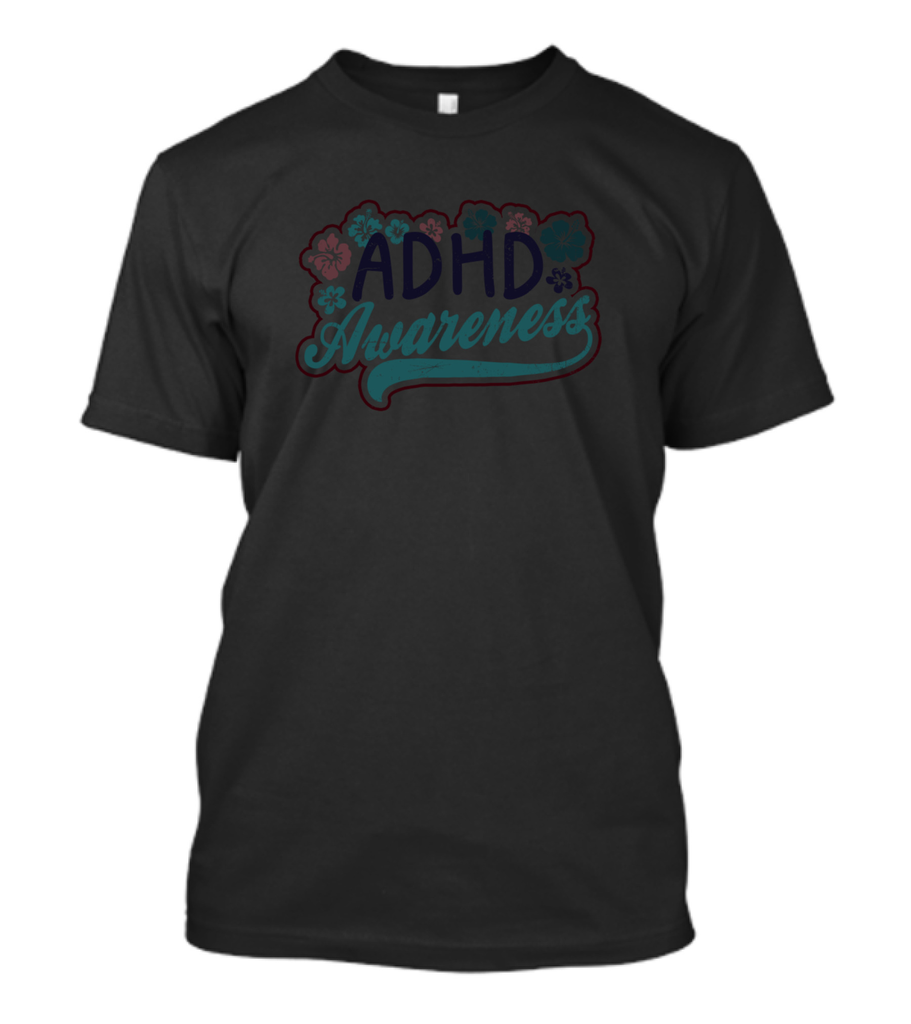 ADHD Awareness Floristic Flowers T-Shirt