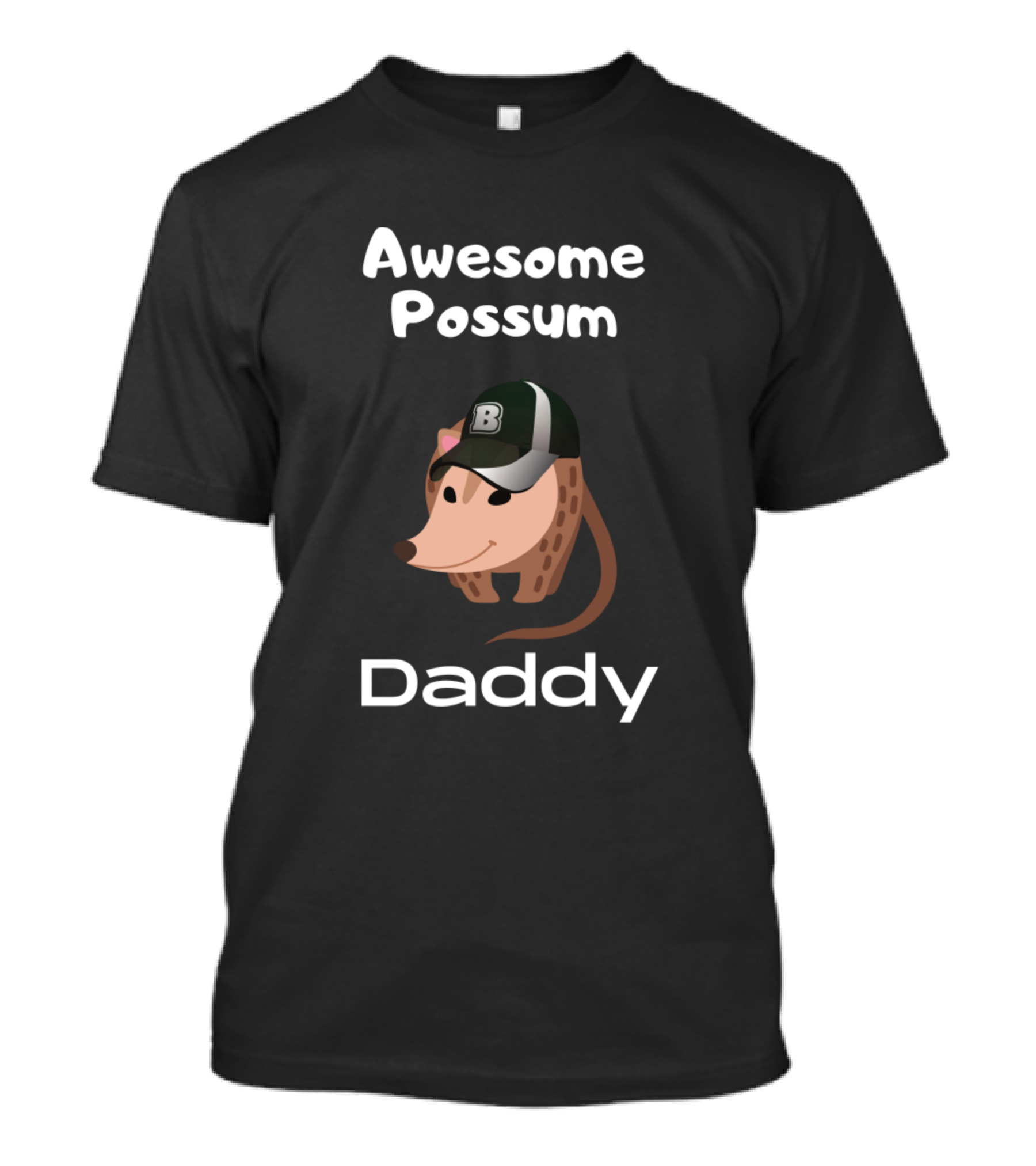 Awesome Possum Daddy B Baseball Cap Character T-Shirt