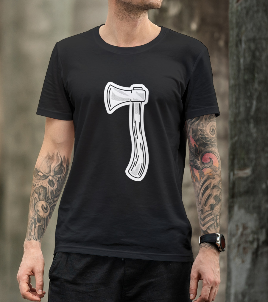 Axe Tool Vintage Woodcut T-Shirt