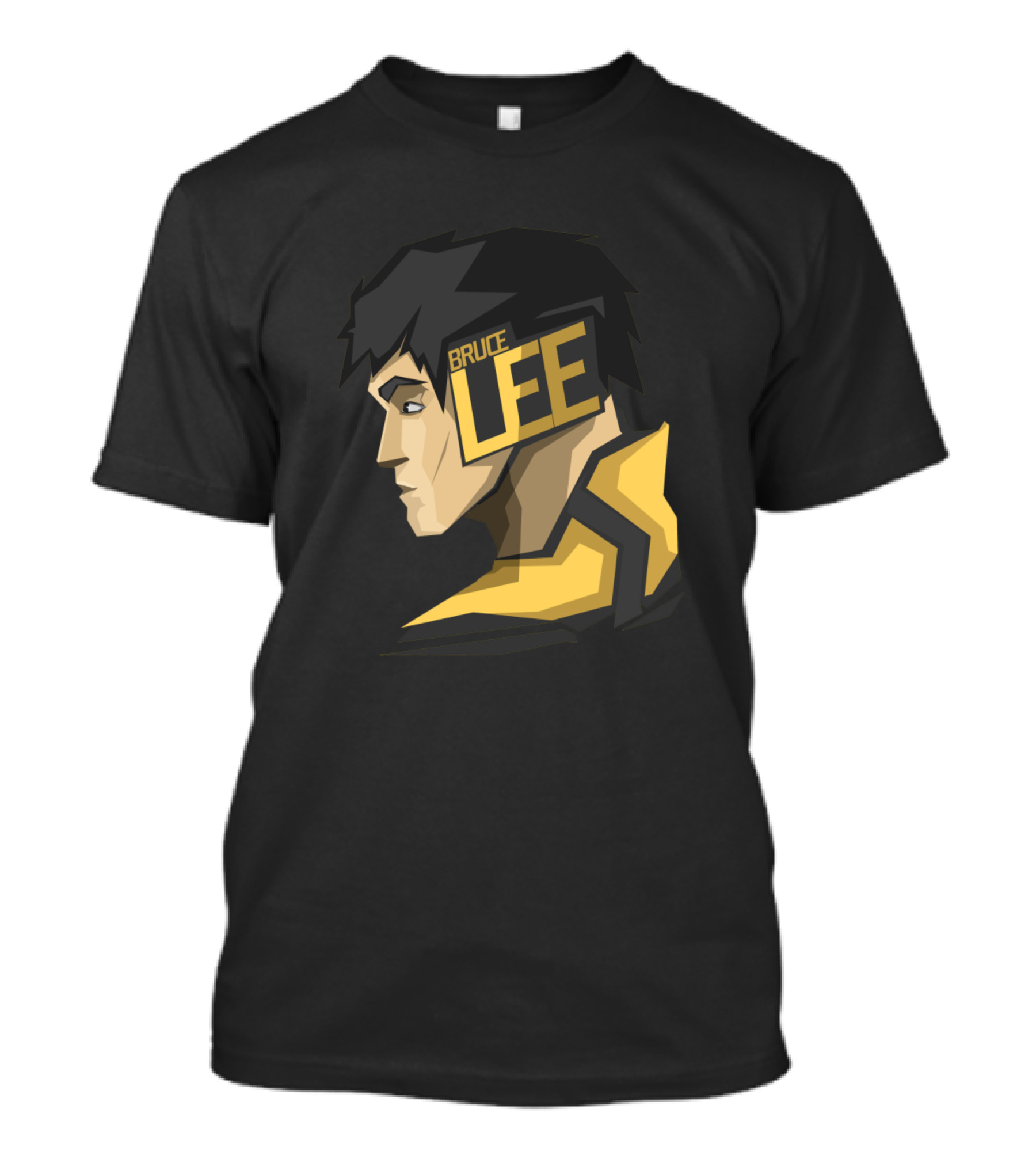 Bruce Lee Geometric Yellow Suit T-Shirt