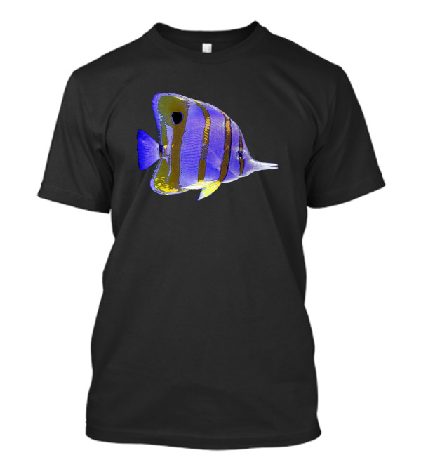 Copperband Butterflyfish Vibrant Striped Color T-Shirt