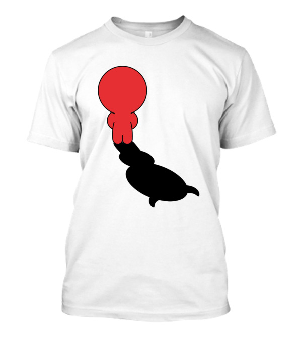 Devilinside Red Figure With Devil Shadow T-Shirt