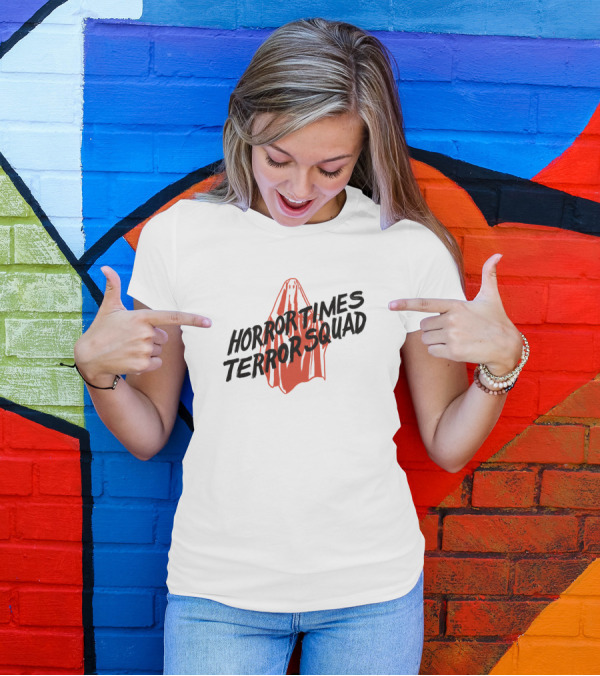 HORROR TIMES TERROR SQUAD Httq Black And Red T-Shirt