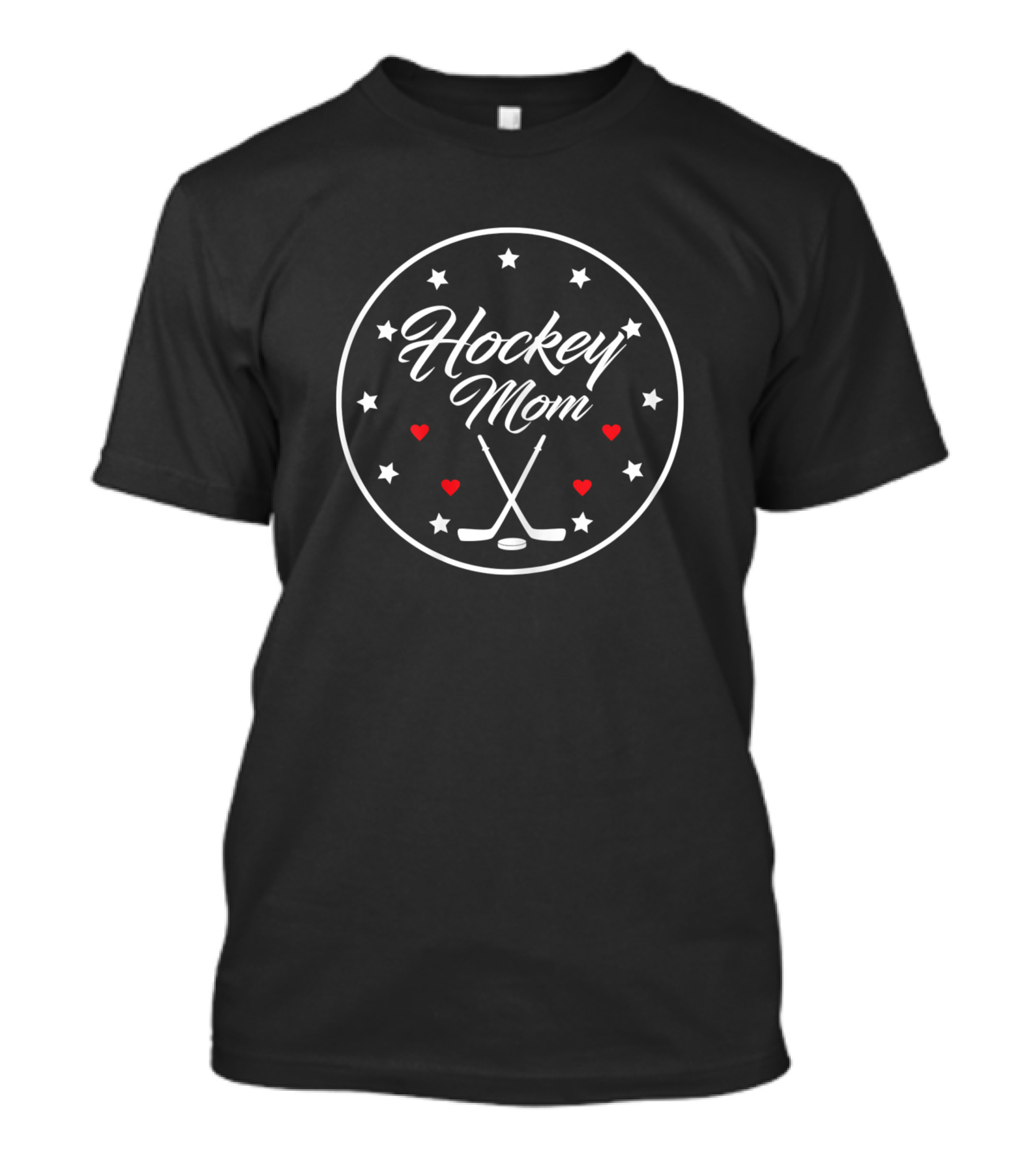 Hockey Mom Ice Hockey Stars And Hearts T-Shirt