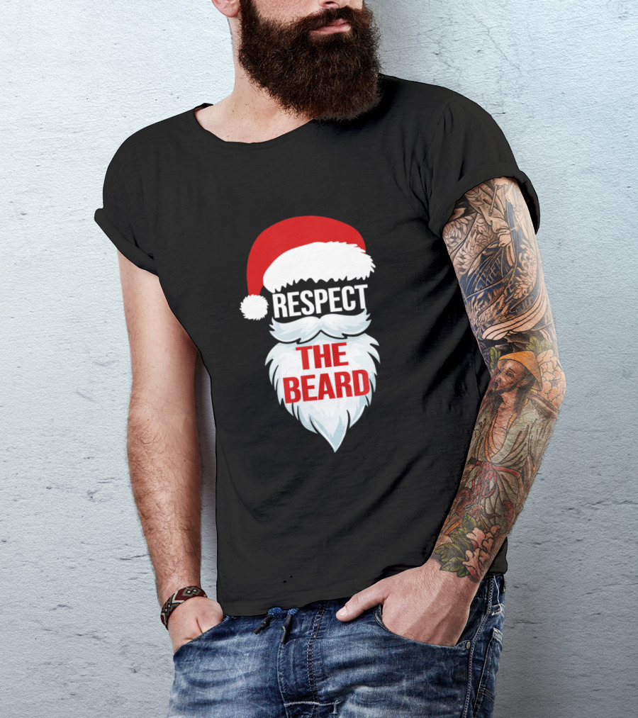 Respect The Beard Santa Claus T-Shirt