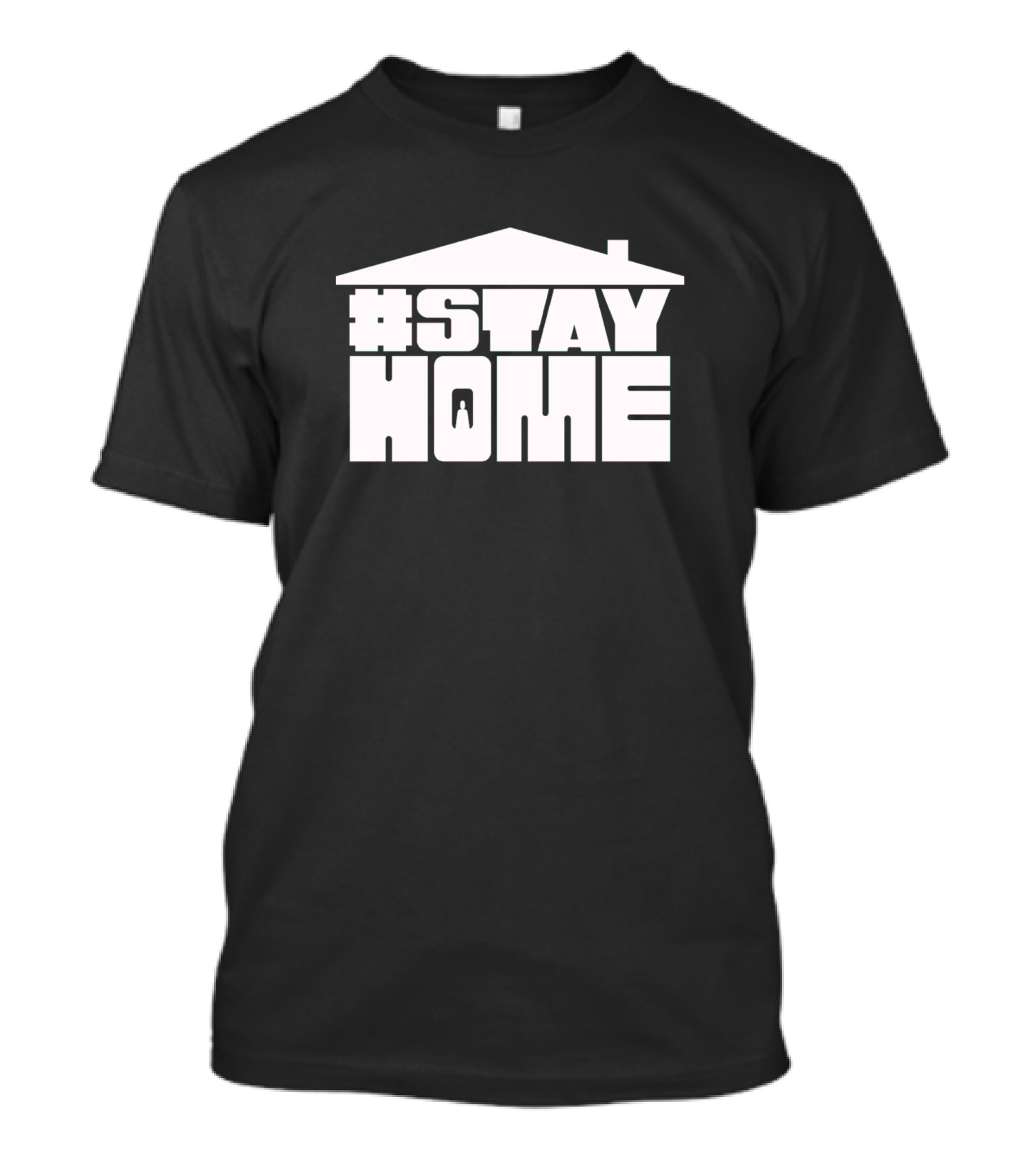 StayHome Stay At Home Virus Roof T-Shirt