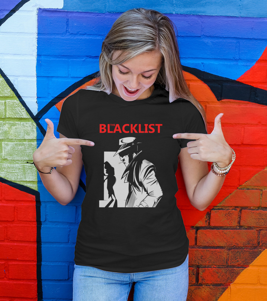 The Blacklist Tv Series Noir Detective And Femme Fatale T-Shirt