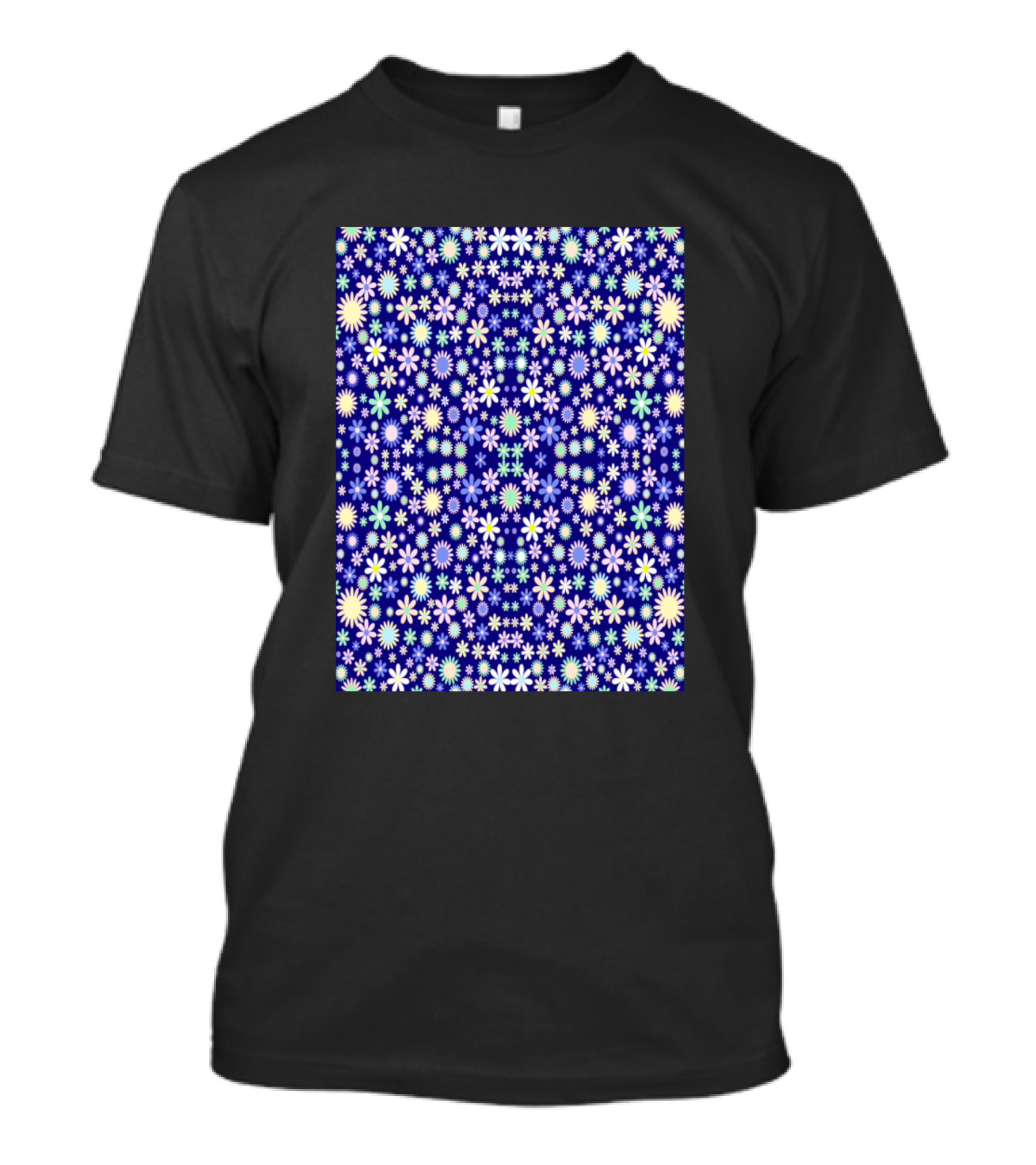 Hawaiian Floral Pattern With Vibrant Blossoms T-Shirt