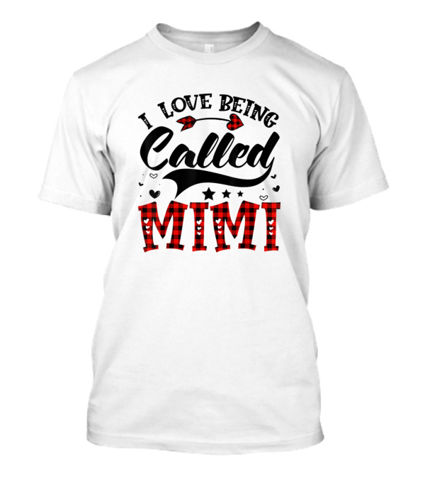 I Love Being Called Mimi Plaid Women's Caro T-Shirt