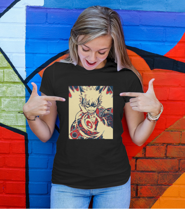 Katsuki Bakugo Heroic Energetic Pose My Hero Academia T-Shirt