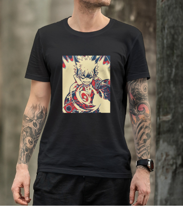 Katsuki Bakugo Heroic Energetic Pose My Hero Academia T-Shirt