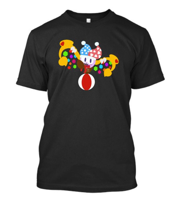 Kirby Marx Jester Hat Colorful Wings T-Shirt