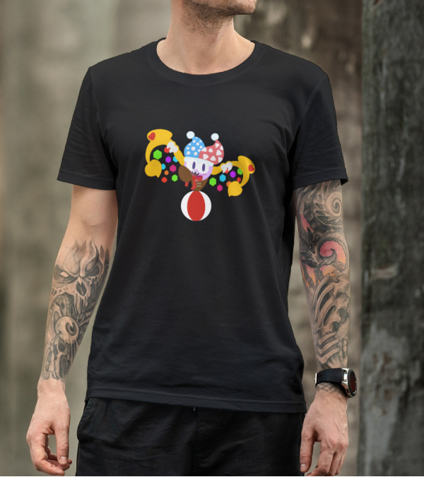 Kirby Marx Jester Hat Colorful Wings T-Shirt