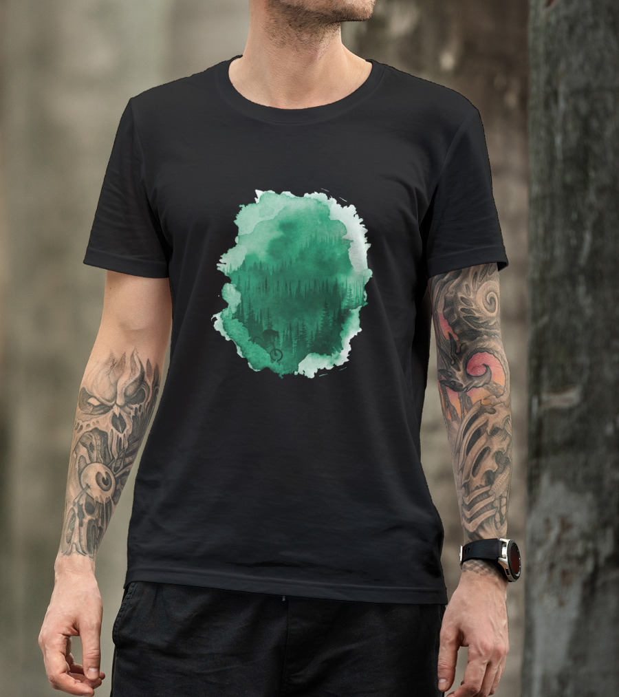 Mist Forest Mountain Biking Adventure T-Shirt