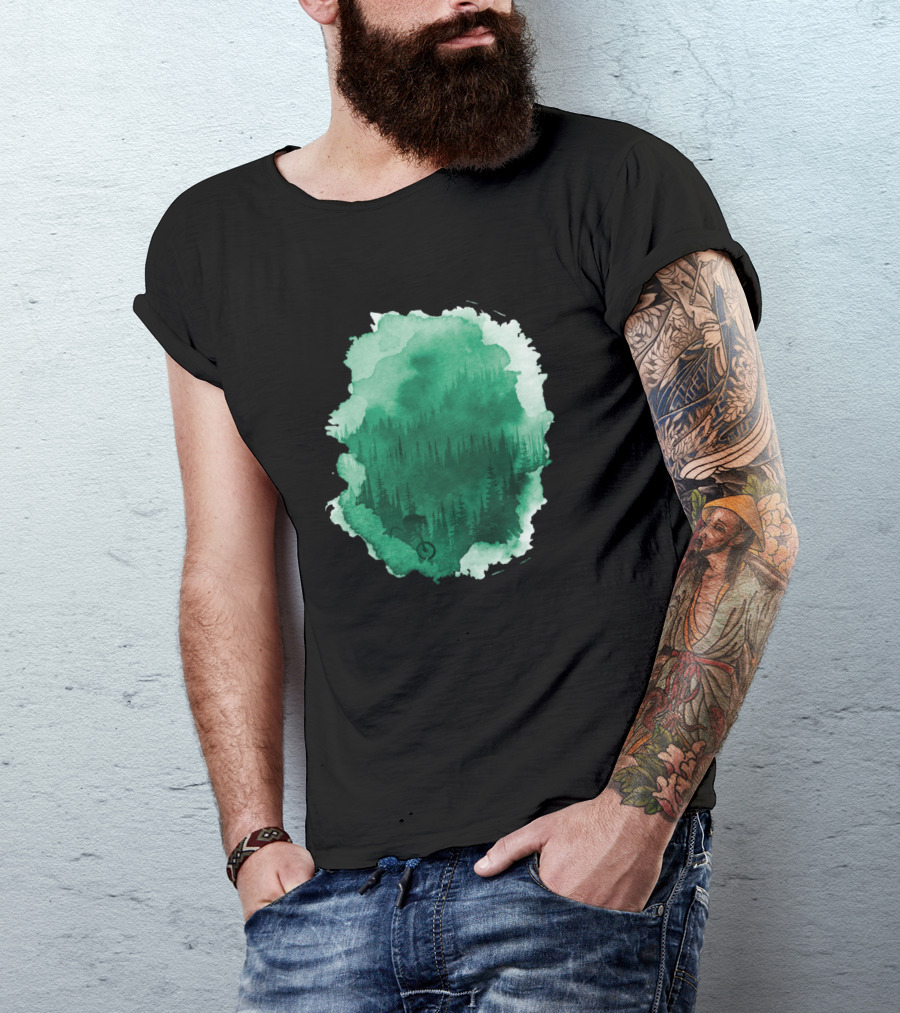 Mist Forest Mountain Biking Adventure T-Shirt