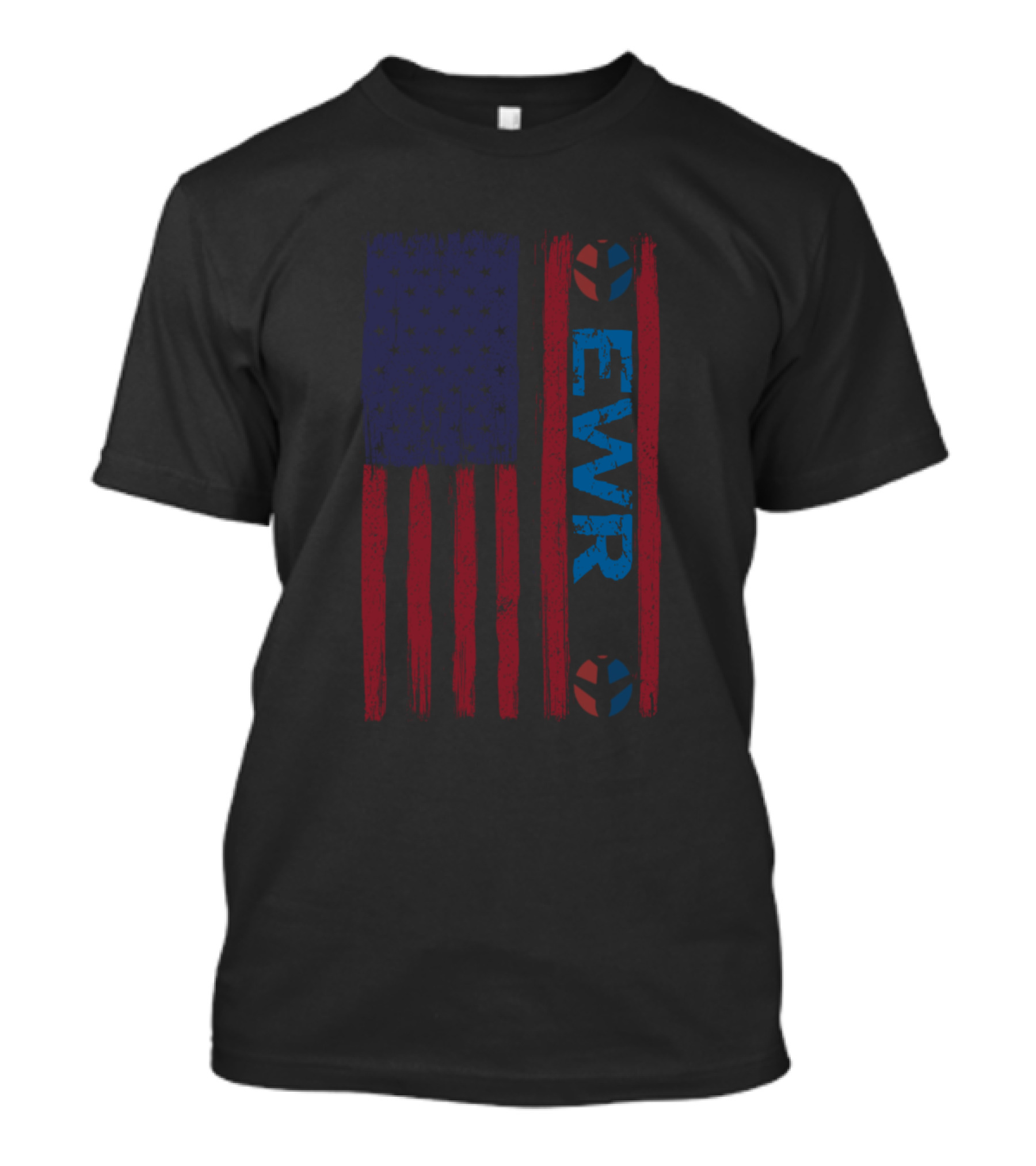 EWR Newark Liberty International Airport American Flag T-Shirt