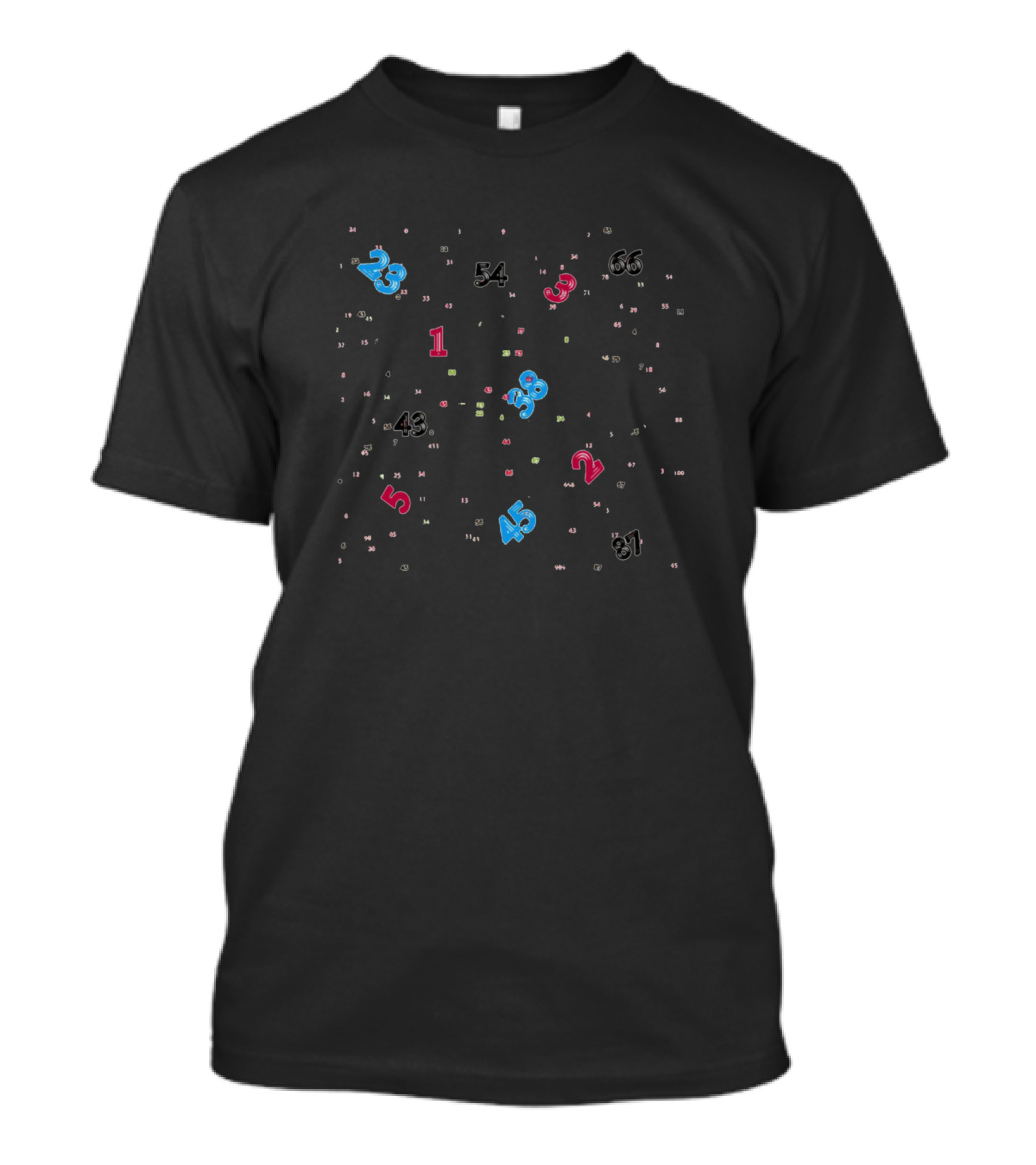 Numbers Color Freestyle 23 43 38 45 66 87 T-Shirt