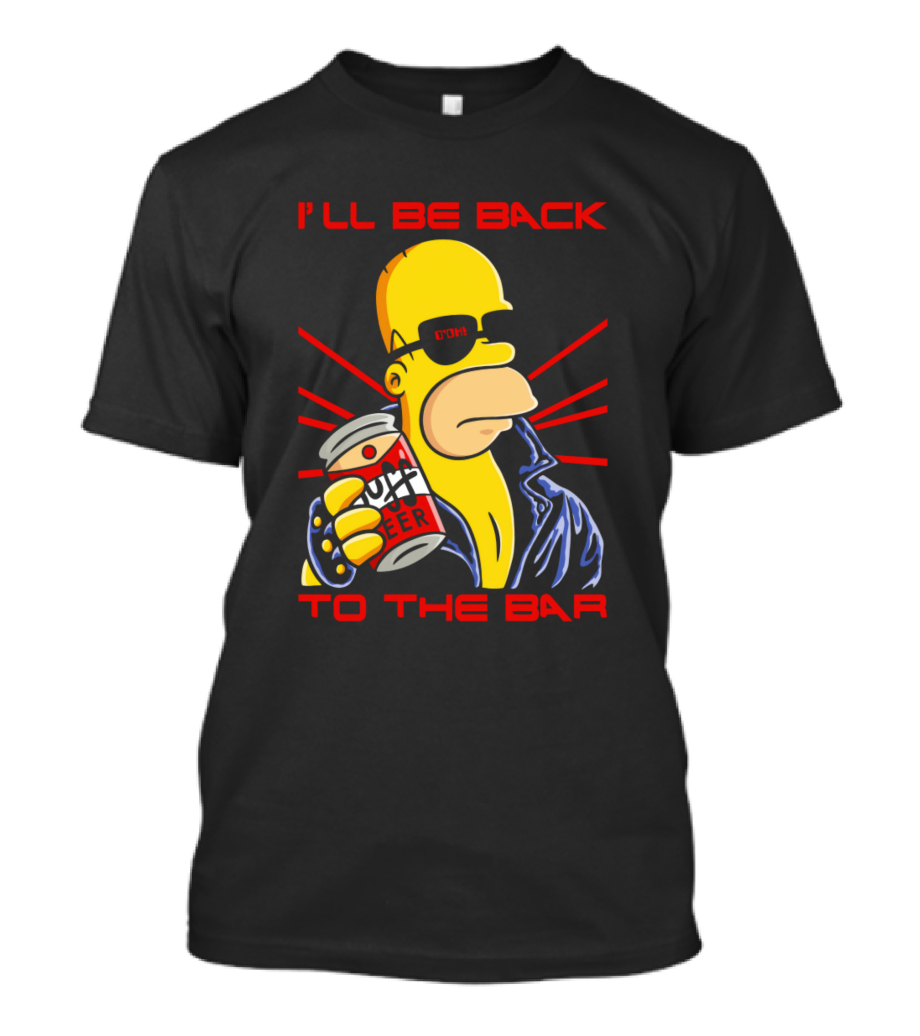 I'll Be Back To The Bar Homer Duff Beer T-Shirt
