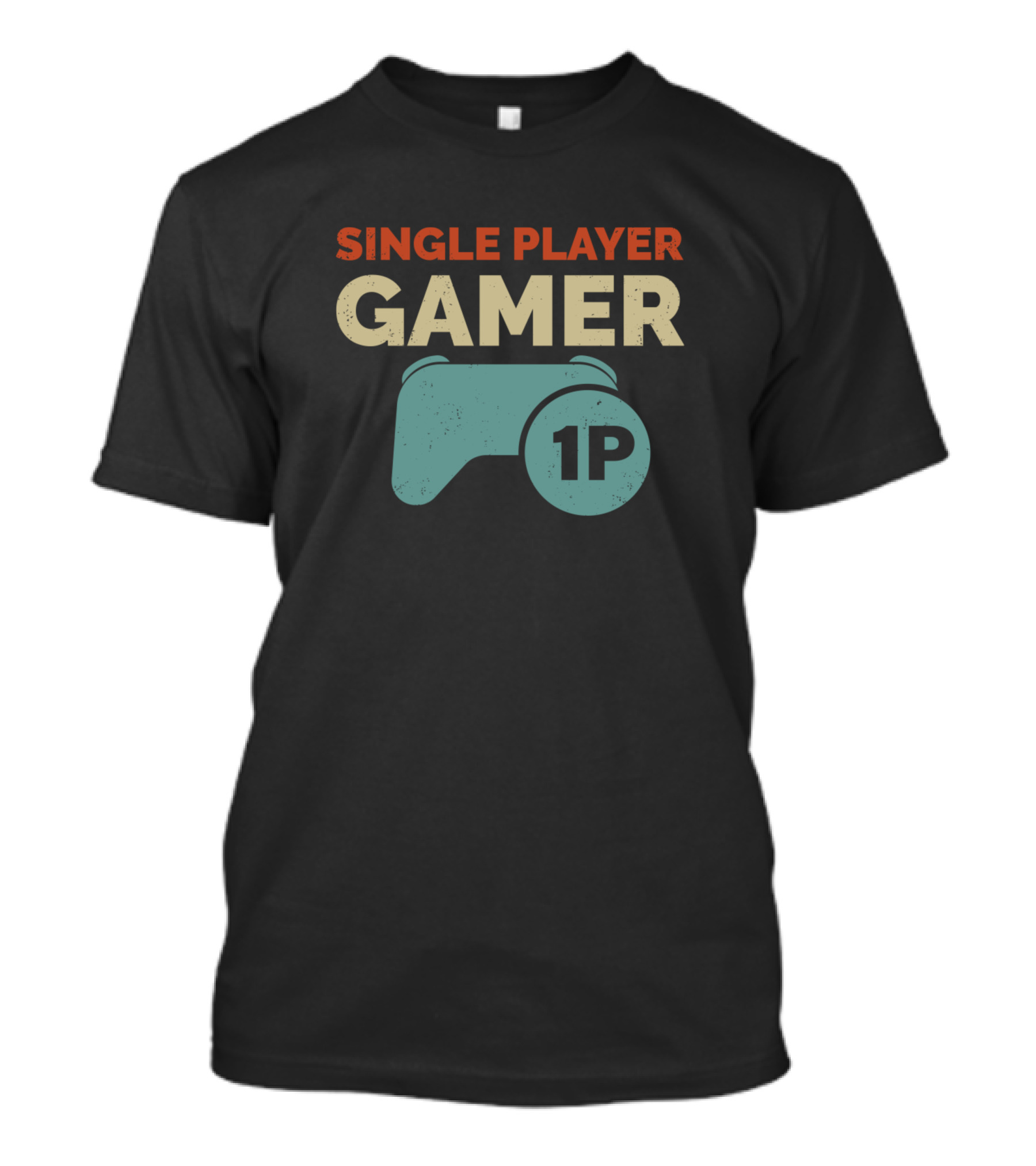 Single Player Gamer 1P Controller Fun Mode T-Shirt