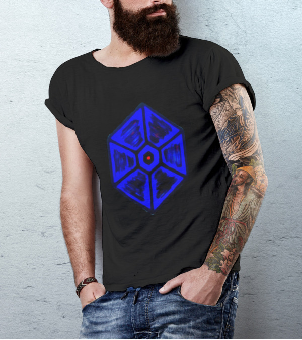 Some Kind Of Jewel Hexagonal Blue And Red T-Shirt