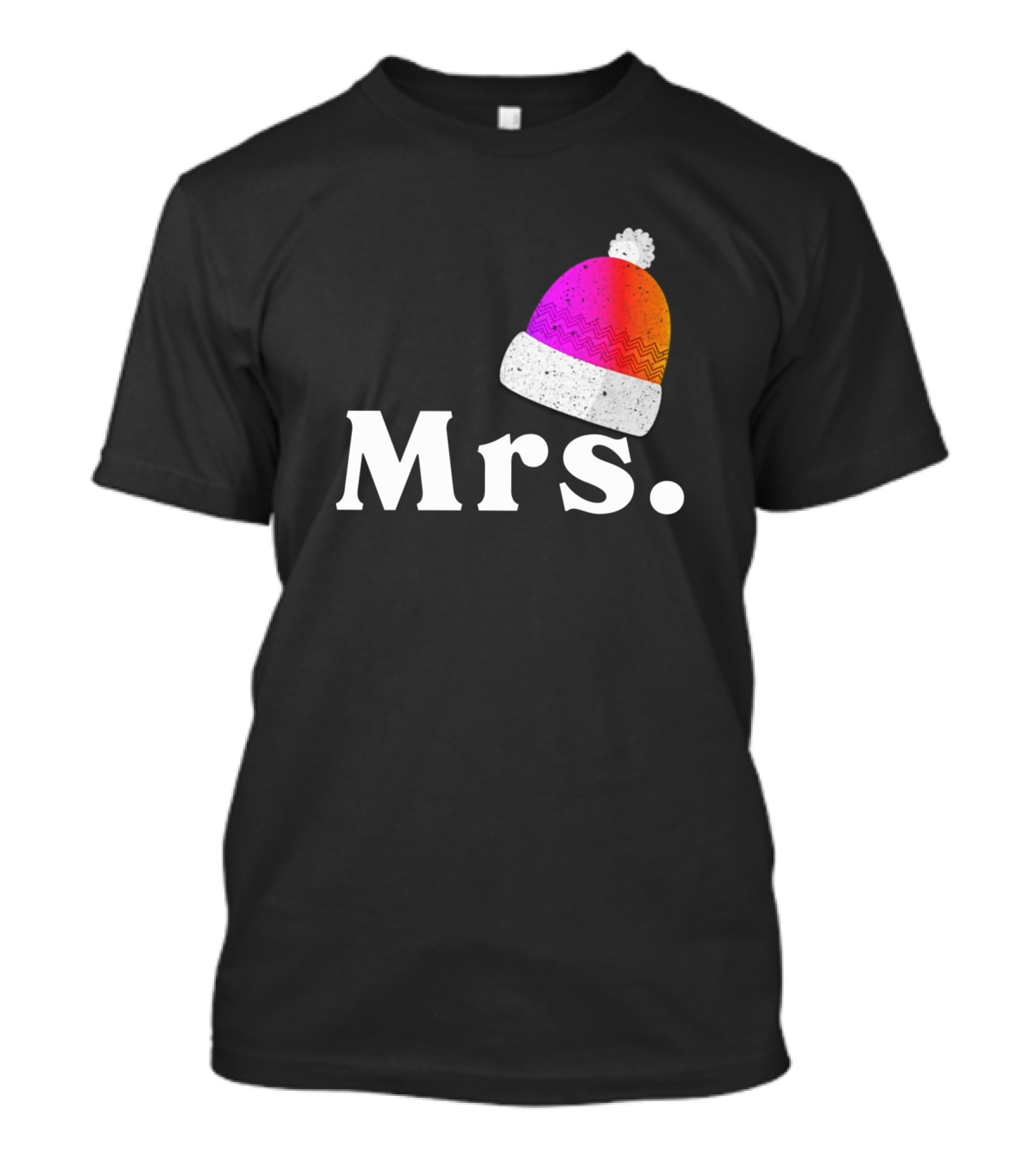 Mrs. Santa Christmas Couple Festive Hat T-Shirt