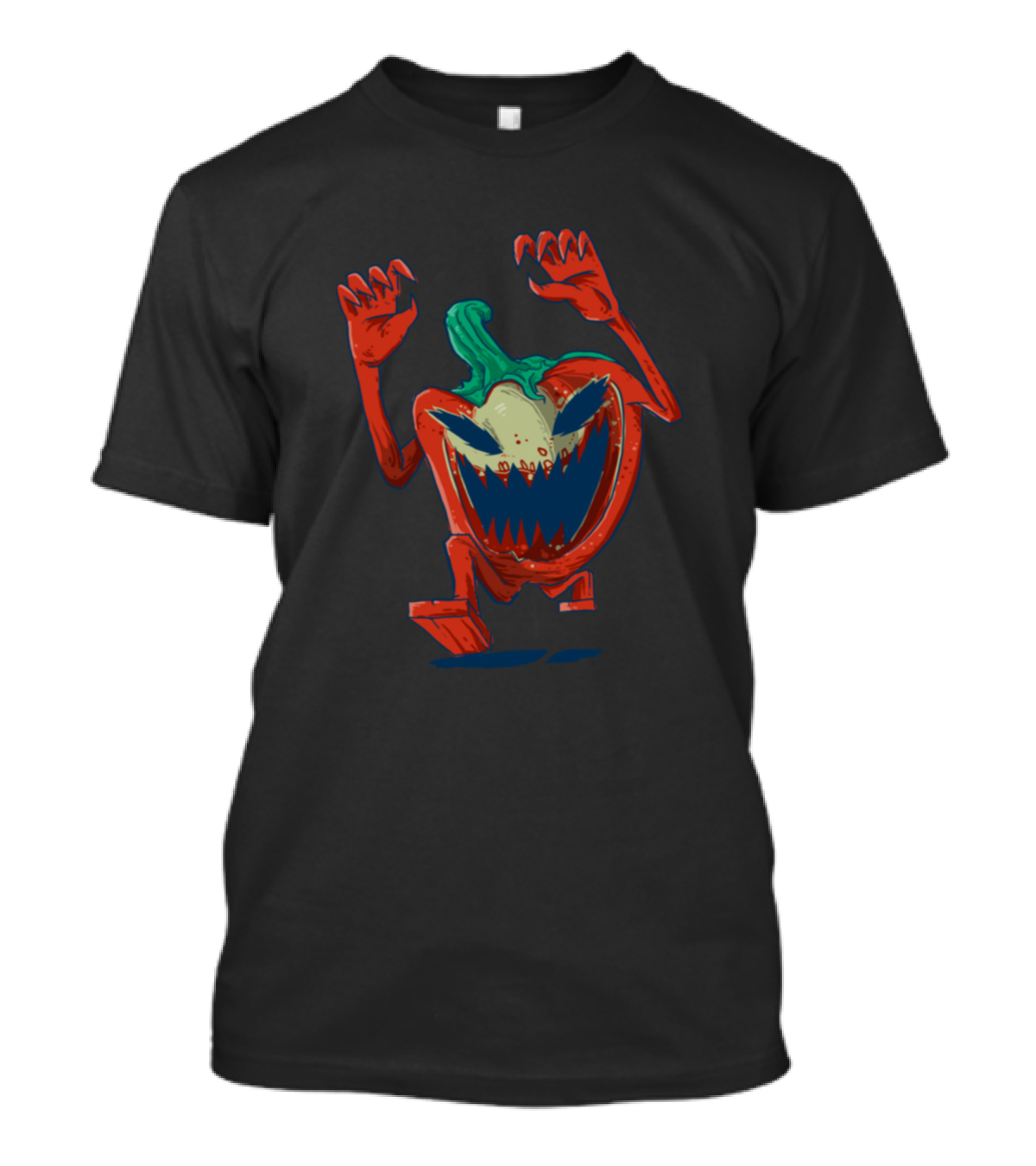 Paprika Zombie Monster With Creepy Expression And Raised Arms T-Shirt