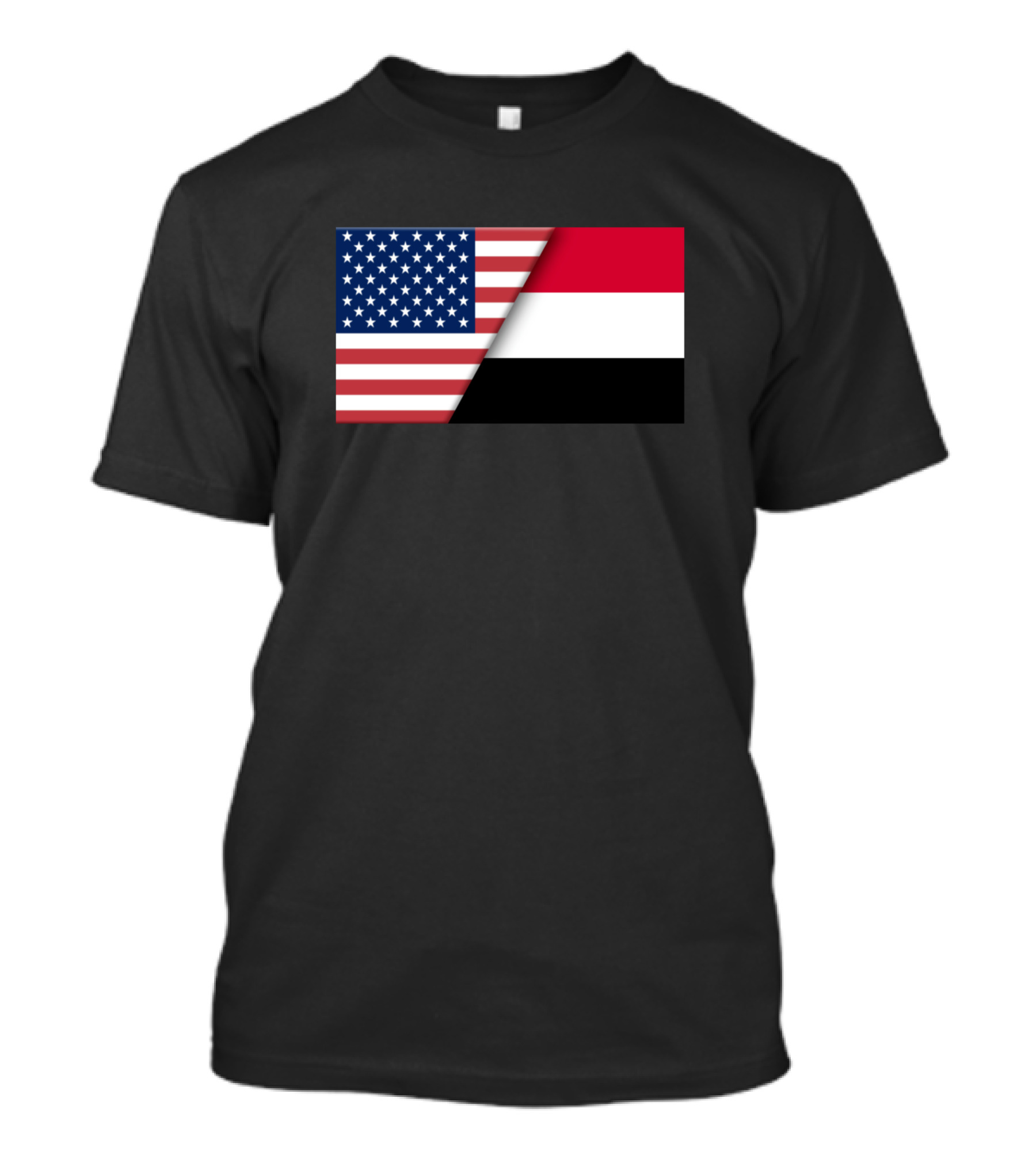 Usa Flag And Sudanese Flag Immigrant Ancestry T-Shirt