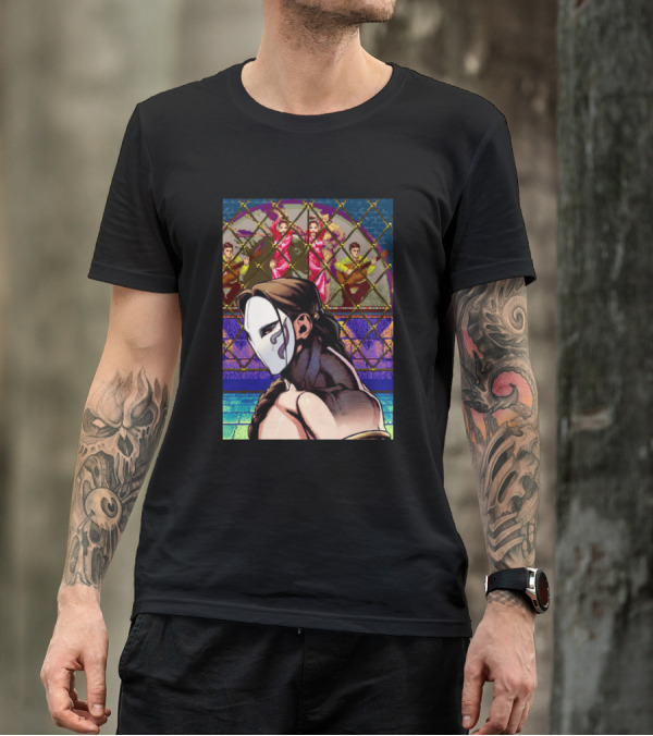 Street Fighter Vega Retro Masked Fighter Scene T-Shirt