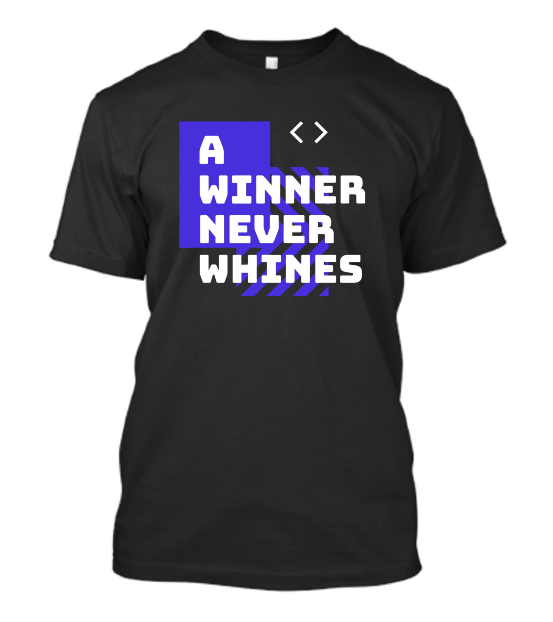 A Winner Never Whines Bold Typography With Arrows T-Shirt