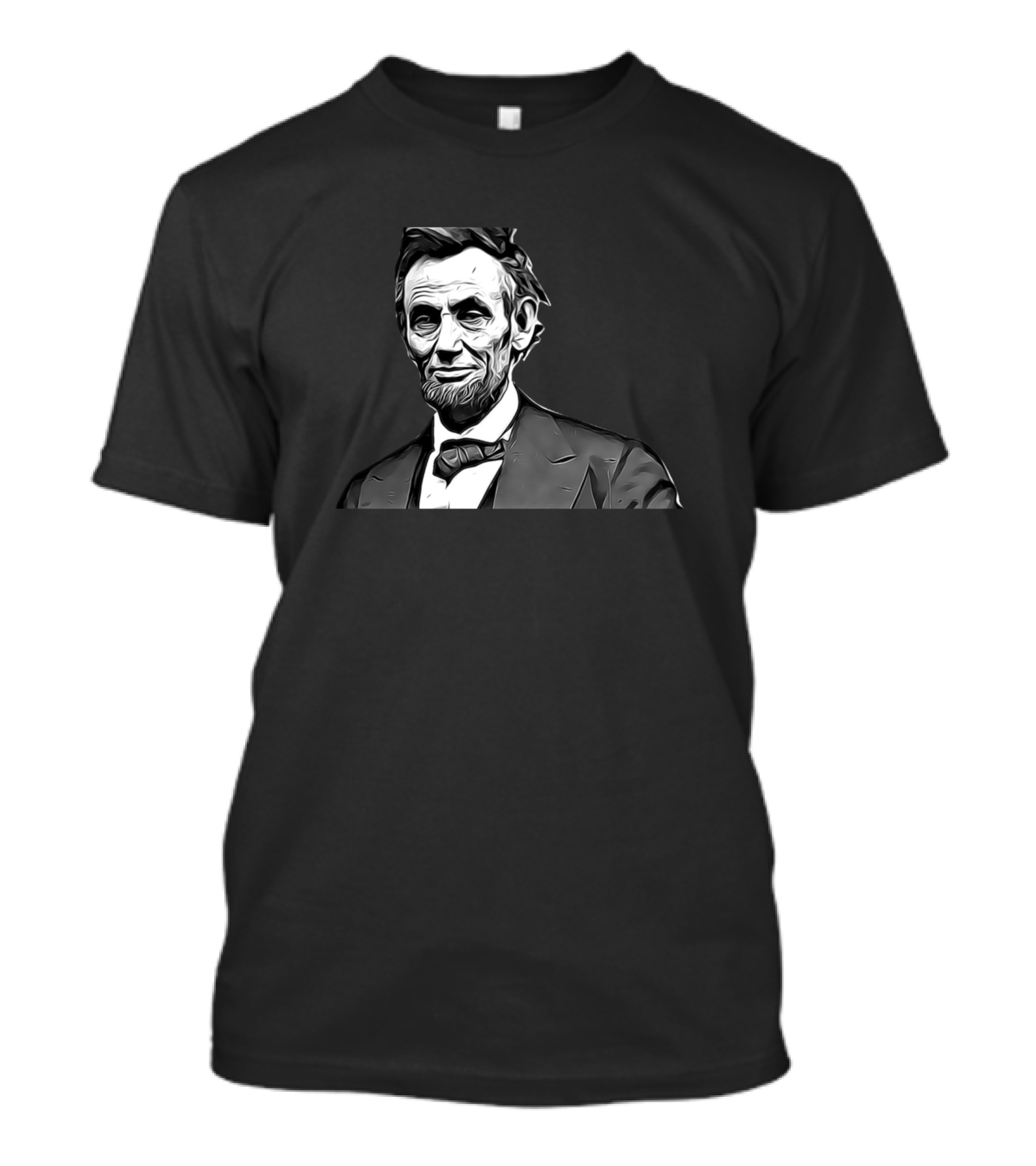 Abraham Lincoln Black And White Historical T-Shirt