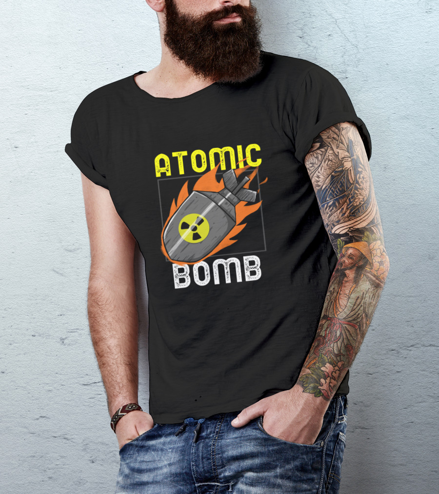 ATOMIC BOMB Nuclear Flame T-Shirt