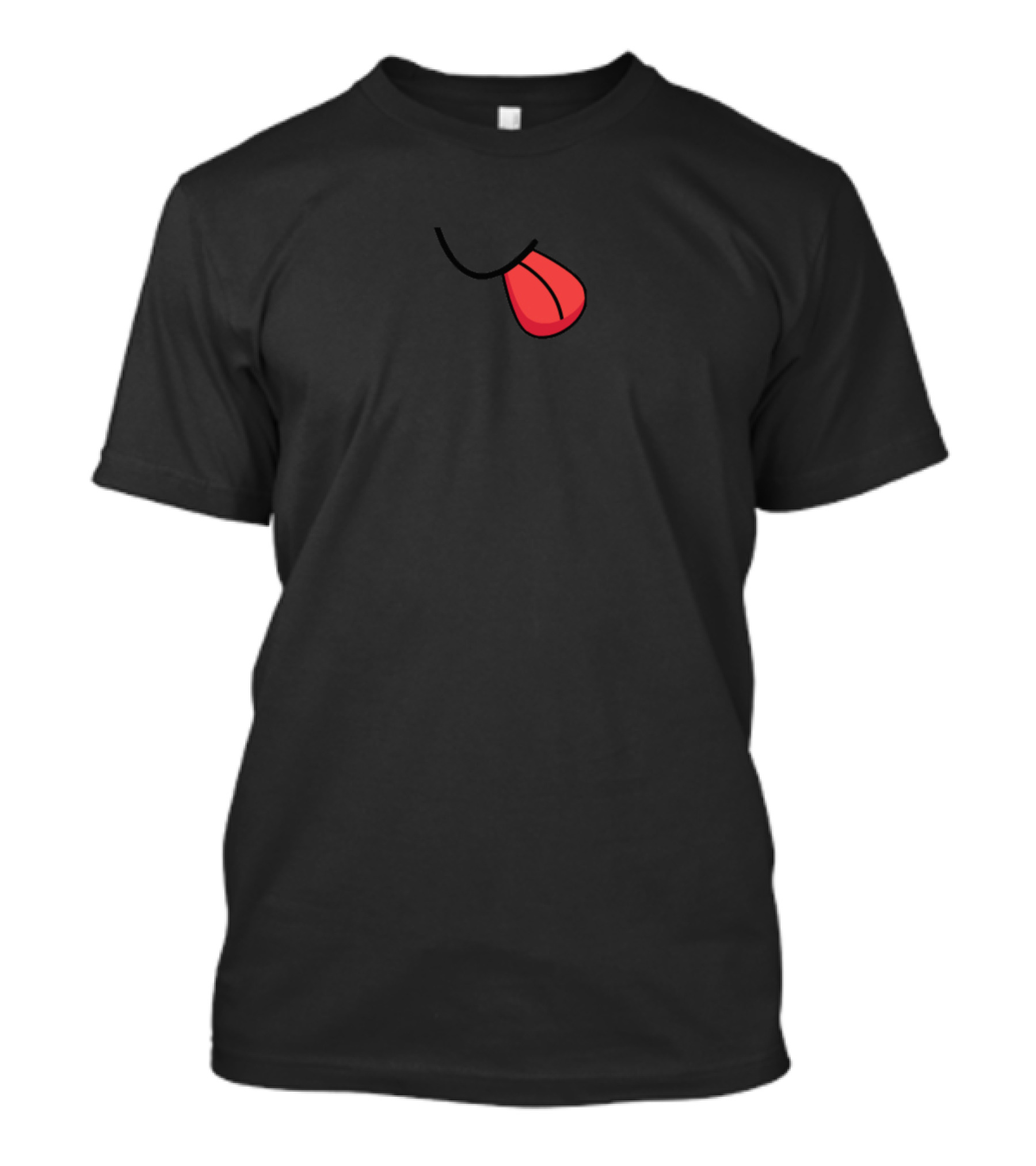 Big Red Tongue Smile Minimalist T-Shirt