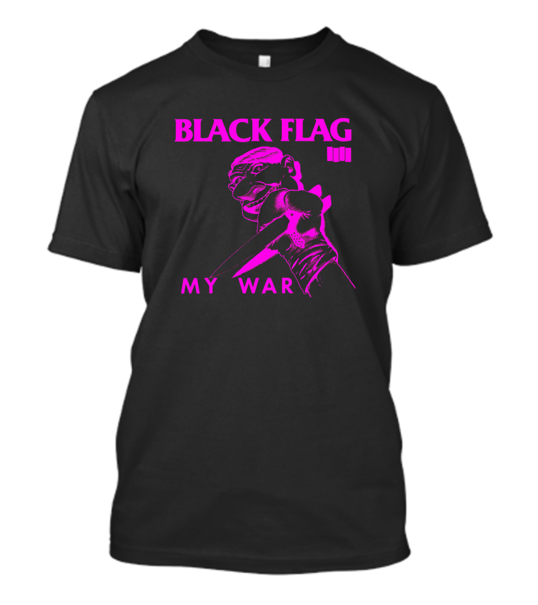 BLACK FLAG MY WAR Pink Knife T-Shirt