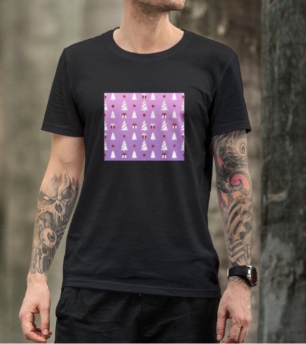Christmas Tree Star Pine With Gifts And Ornaments T-Shirt