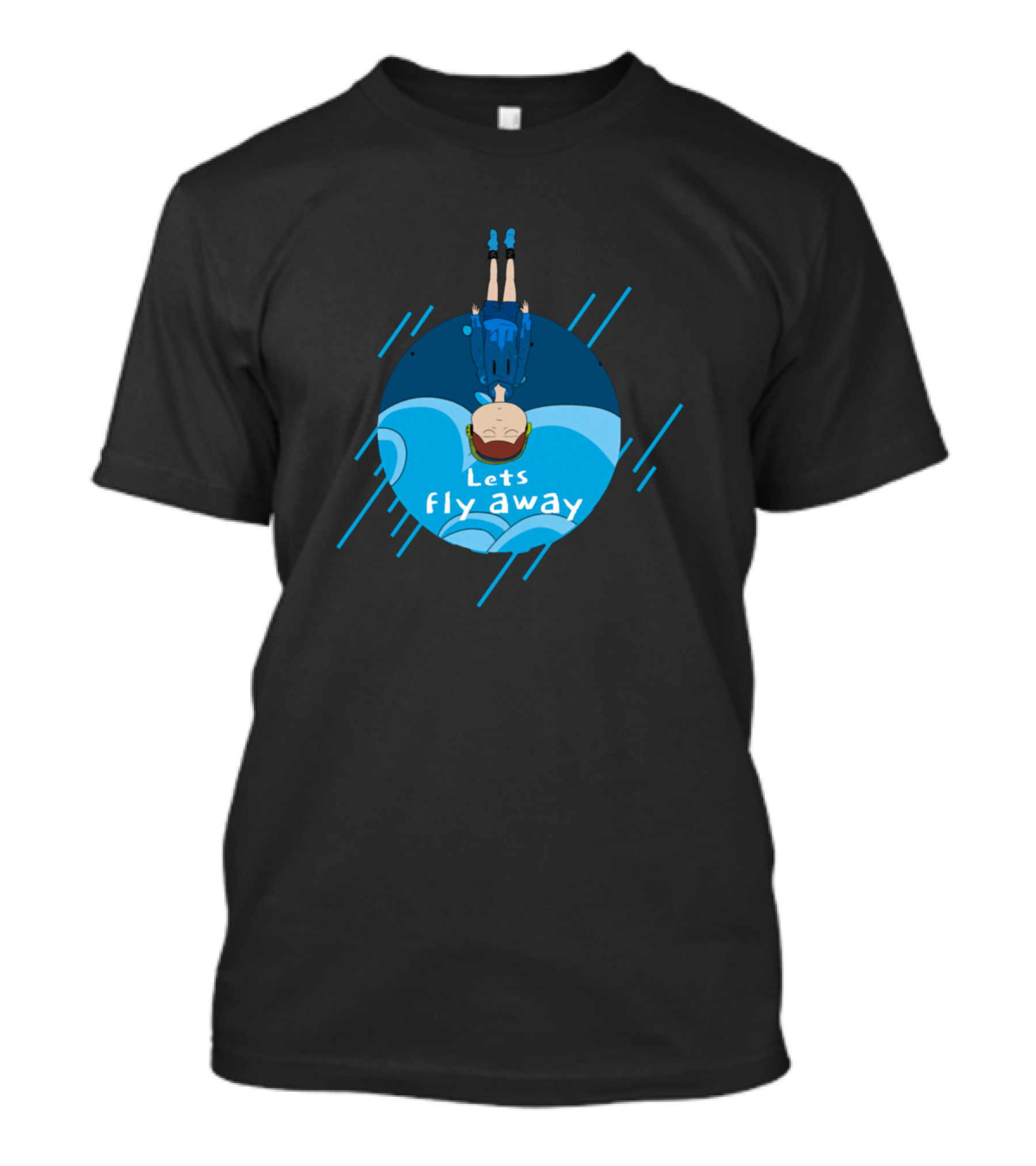 Lets Fly Away Blue Sky Adventure T-Shirt