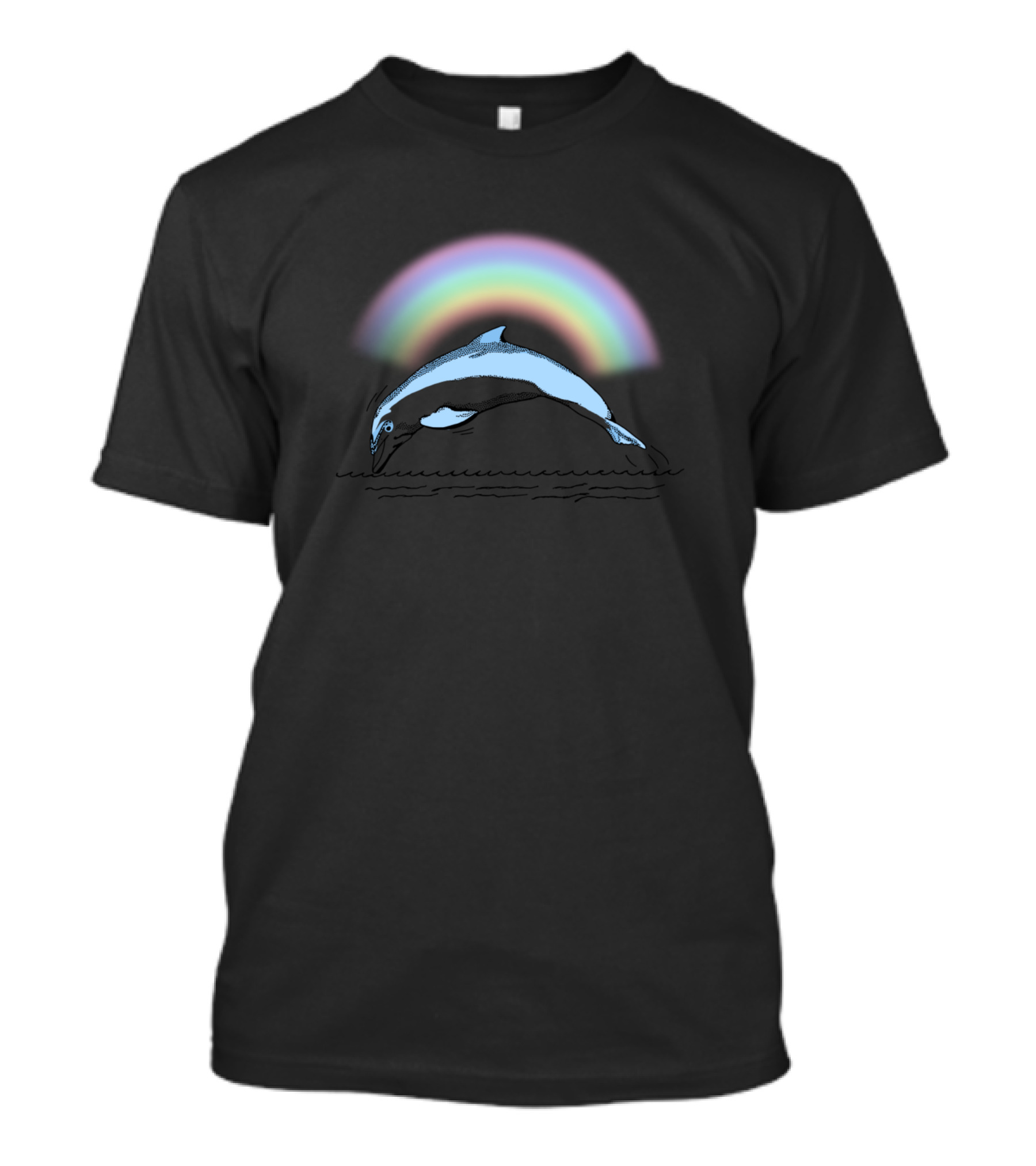 Happy Dolphin Rainbow Leap T-Shirt