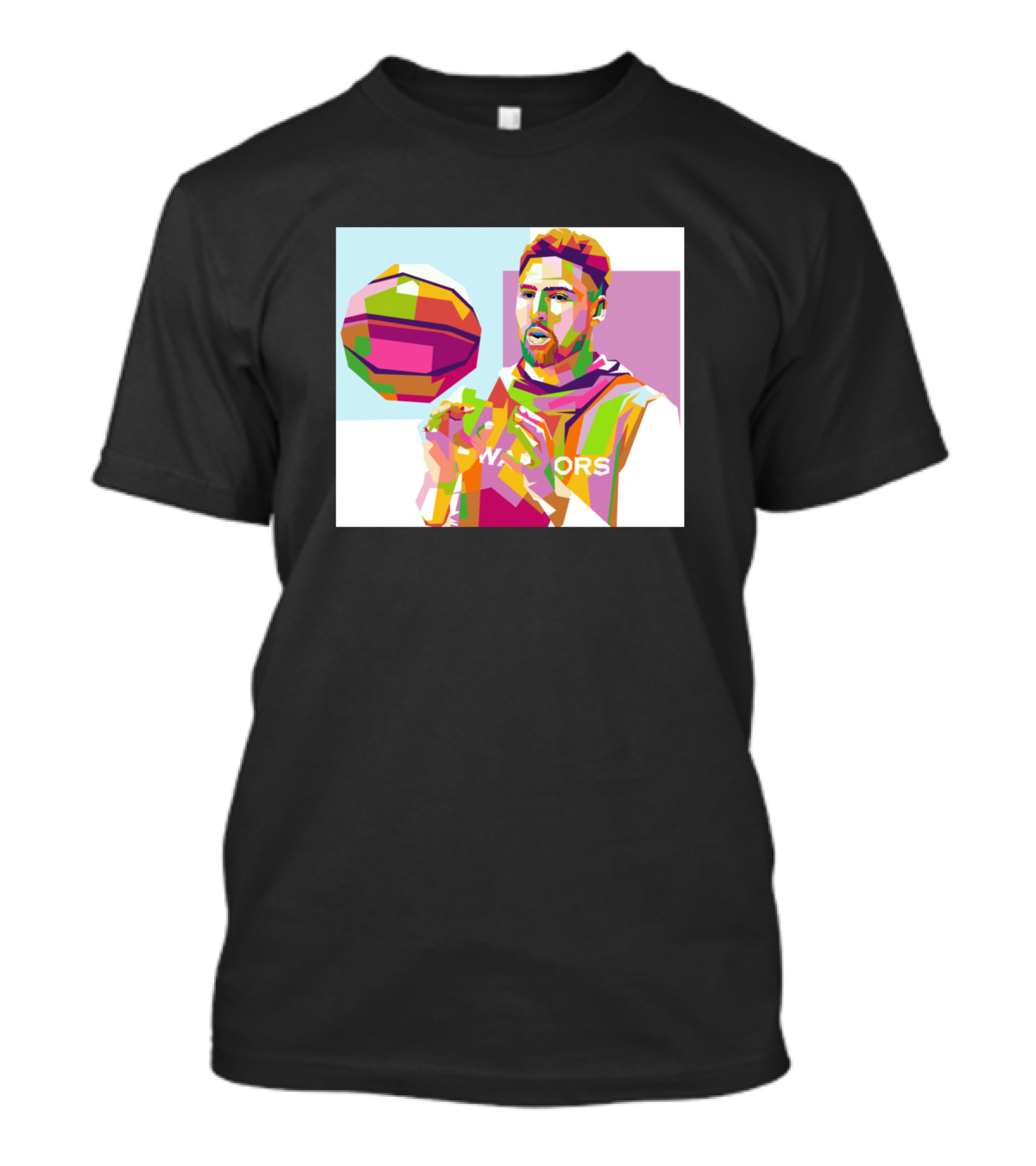 Klay Thompson Warriors Basketball Multicolored T-Shirt