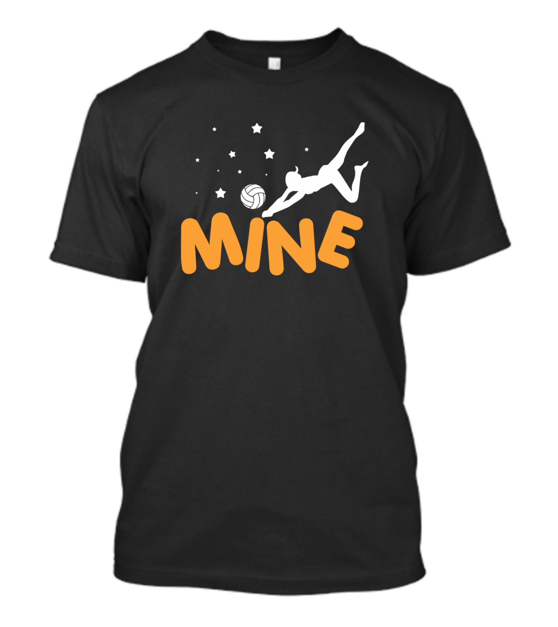 Mine Volleyball Stars Love Funny Volleyball T-Shirt