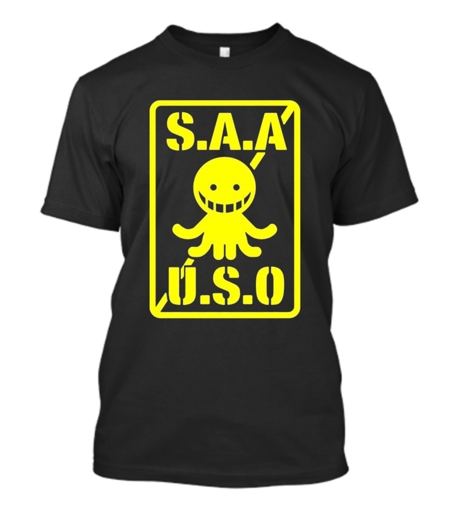 S.A.A U.S.O Manga Assassination Classroom Yellow Smile Octopus T-Shirt