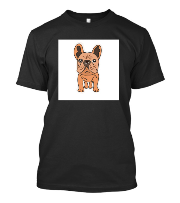 Isolated Cute French Bulldog Puppy T-Shirt