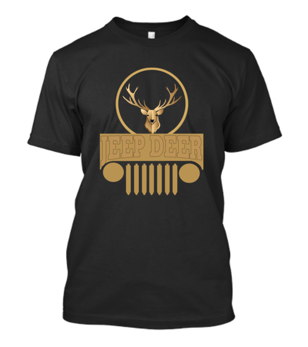Jeep Deer Grille With Antler Circle Emblem T-Shirt