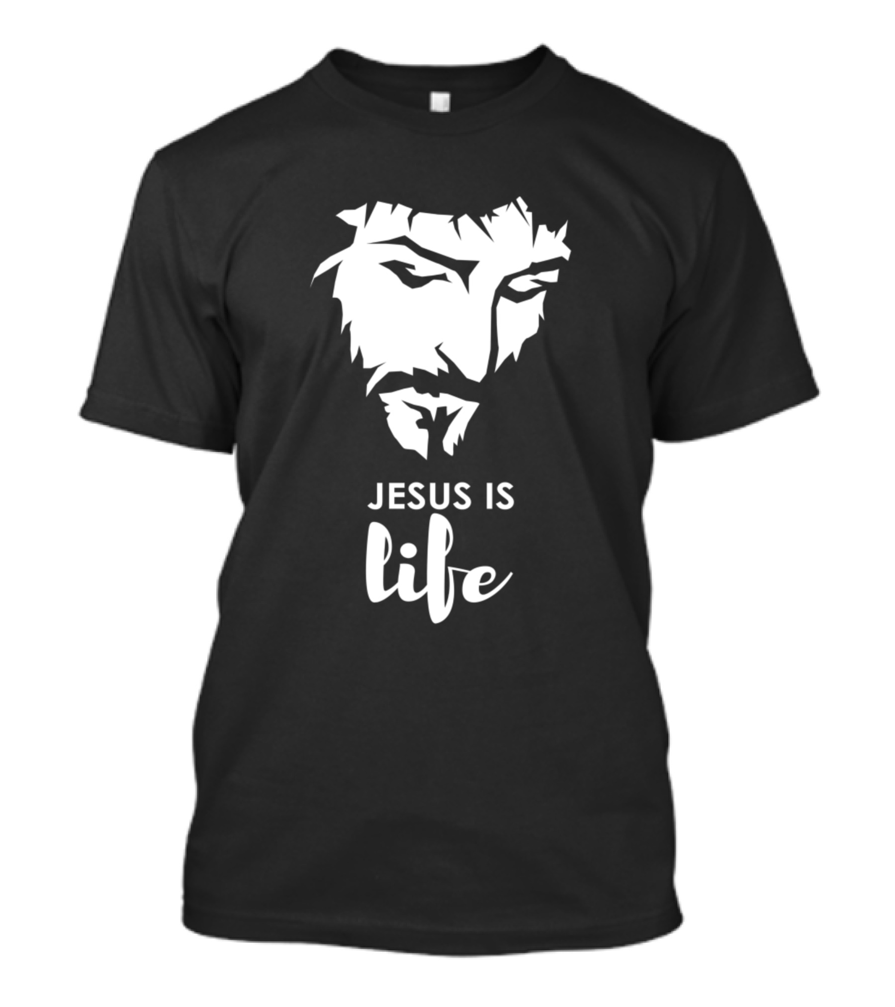 Jesus Is Life Christian Faith Iconic Representation T-Shirt