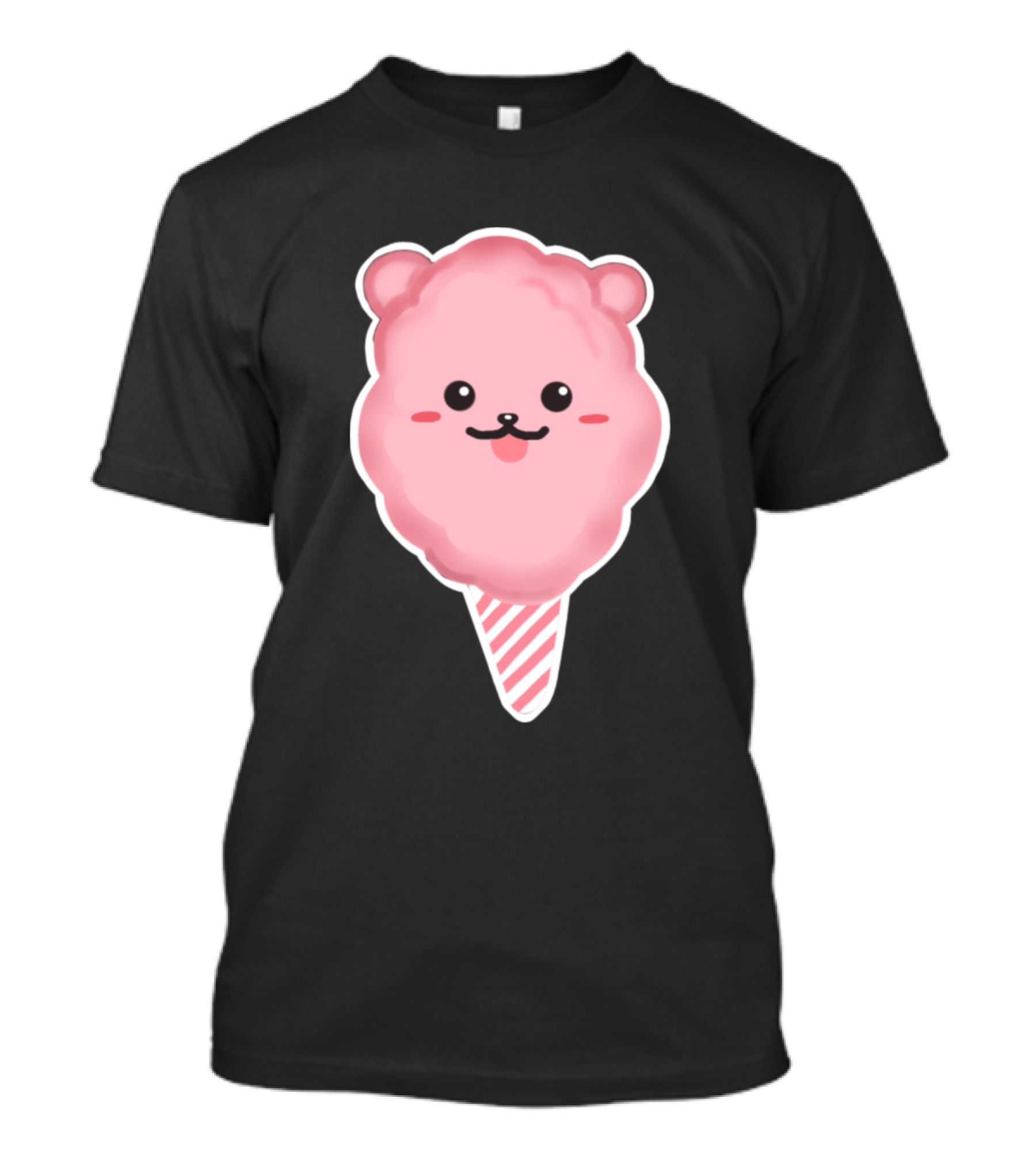 Lovely Bear Cotton Candy Kawaii Face Confectionery T-Shirt