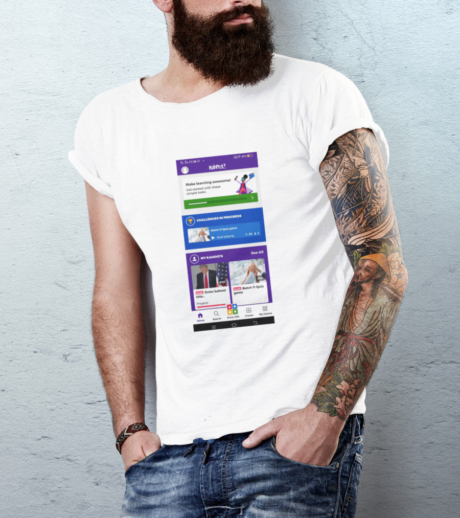 Kahoot Learning Challenges And Quiz Games Collection T-Shirt