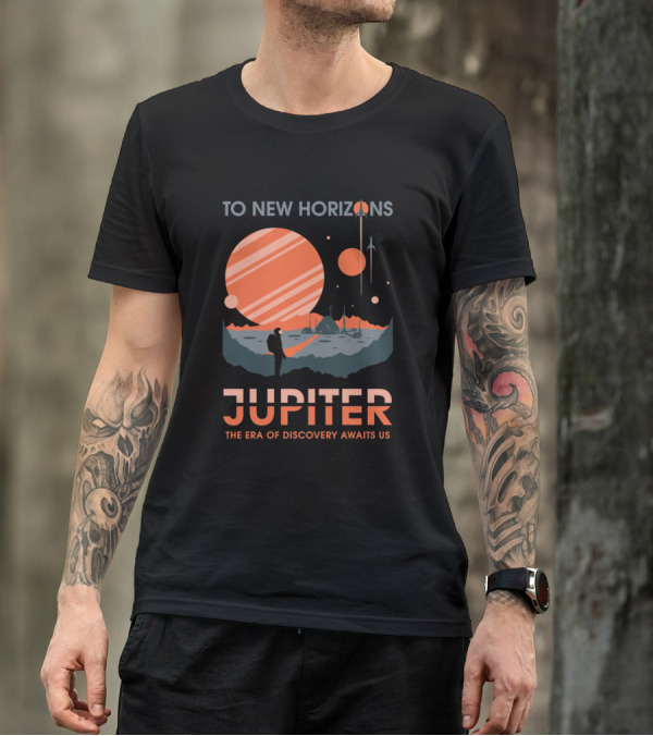 To New Horizons Jupiter The Era Of Discovery Awaits Us T-Shirt