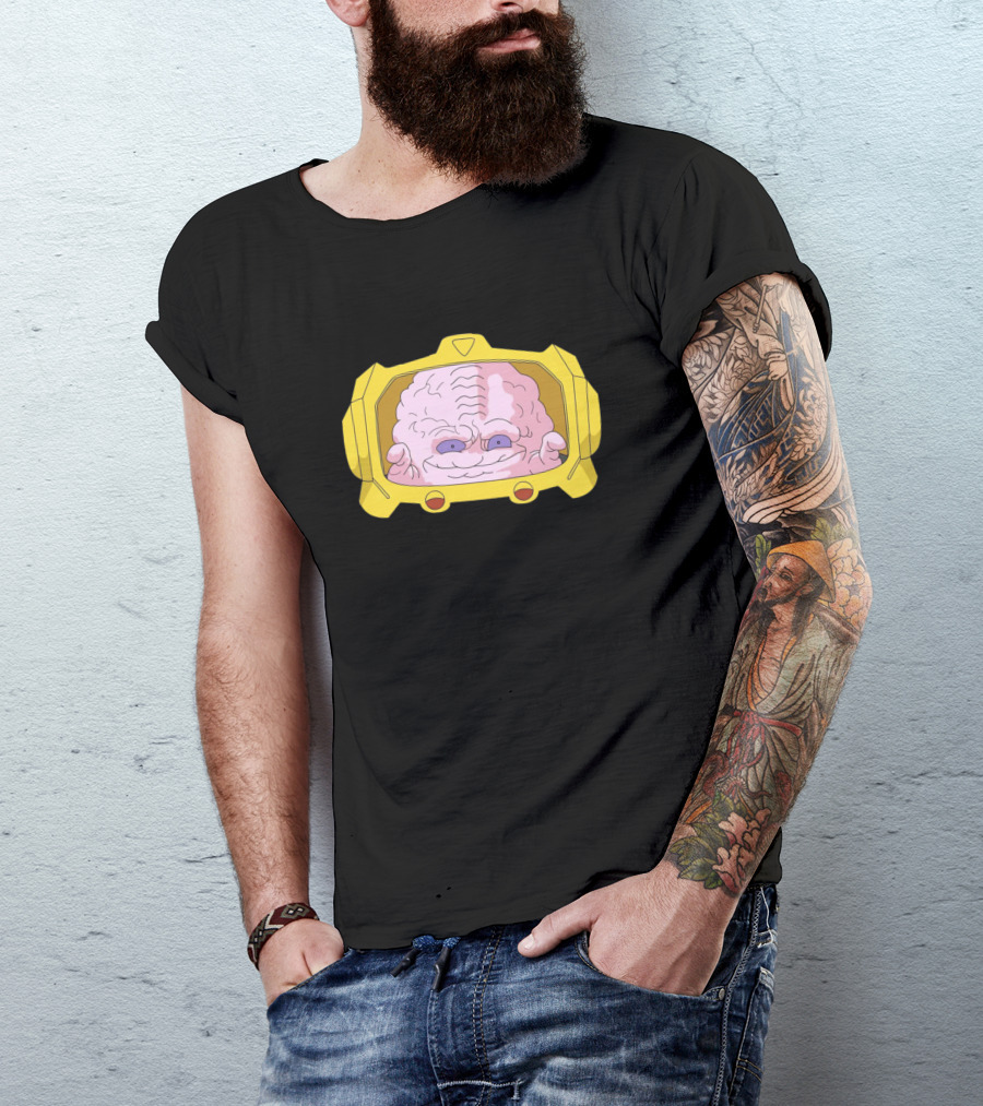 Krang Cute Brain Inside Android Head T-Shirt
