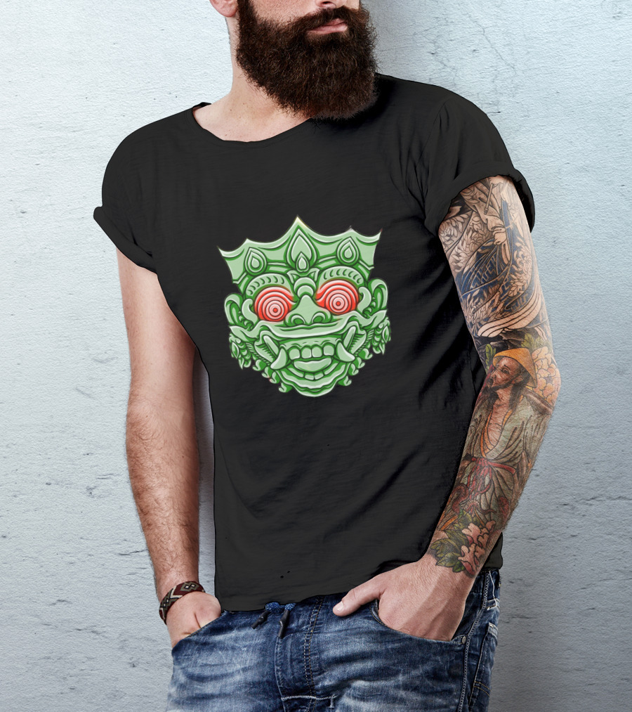 Denpasar Bali Indonesia Barong Mask T-Shirt