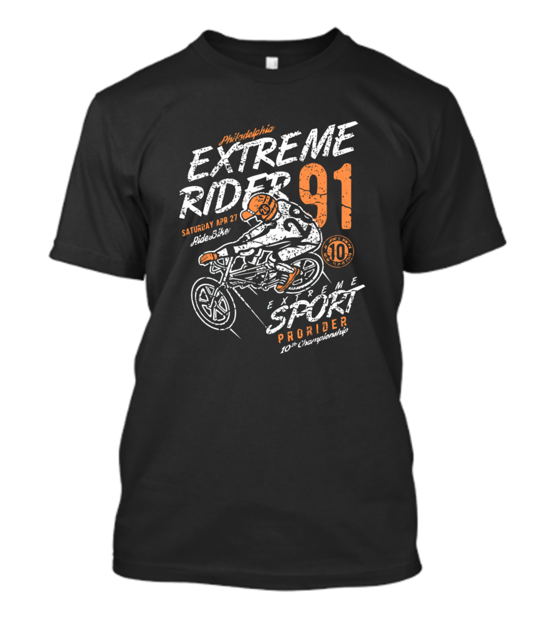 Philadelphia Extreme Rider 91 Extreme Sport Pro Rider 10 Championship T-Shirt
